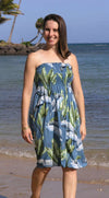 Banana Leaf Smocked Tube Dress — Women's Sun Dresses — MauiShirts