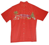 Christmas in Paradise Men's Embroidered Shirt — Men's Embroidered Shirts — MauiShirts (view 7)