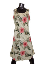 Bamboo Hibiscus Bias Cut Flared Tank — Women's Tank Dresses — Paradise Found (view 5)