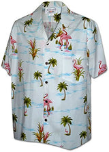 Tropical Pink Flamingo Men's Shirt — Men's Cotton Shirts — Pacific Legend (view 4)