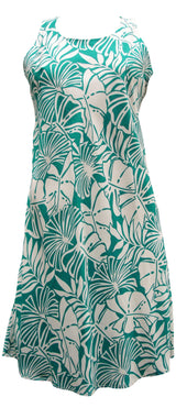 Pareau Leaves Women's Short Tank Flared Dress — Women's Tank Dresses — Paradise Found