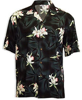 Midnight Orchid men's Hawaiian shirt — Men's Rayon Shirts — RJC (view 3)