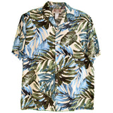 Monstera Fern Storm Men's Aloha Shirt — Men's Rayon Shirts — RJC (view 4)