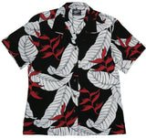 RJC Ginger Heliconia Women's Hawaiian Camp Shirt – Rayon, Made in Hawaii