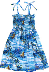 Islanders Girl's Tube Top Sundress — Girls Dresses — MauiShirts (view 5)
