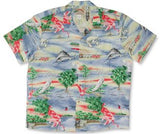 Florida Men's Hawaiian style rayon aloha shirt — Men's Rayon Shirts — Paradise Found