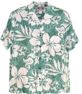Exceeding Hibiscus Men's Rayon Aloha Shirt