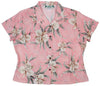 Retro Orchid Women's Fitted Blouse — Women's Rayon Blouses — RJC