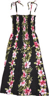 Hibiscus Plumeria Panel Smocked Tube Dress — Women's Sun Dresses — MauiShirts