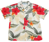 Leilani Hibiscus Boy's Rayon Shirt — Boys Shirts — Two Palms (view 3)