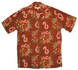 Ukulele Lei Pineapple Juice Men's Shirt — Men's Rayon Shirts — RJC (view 4)