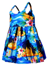 Brilliant Hawaiian Sunset Girl's Bungee Dress — Girls Dresses — MauiShirts