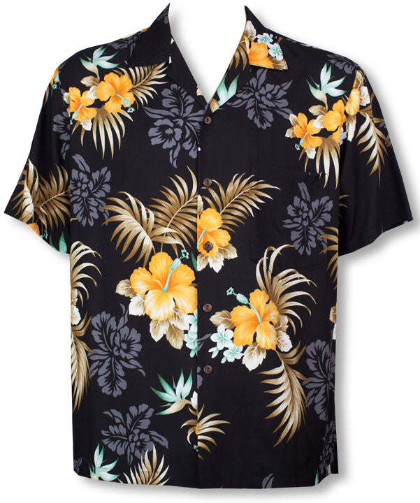 Fern Hibiscus men's Hawaiian shirt