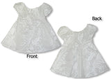 Fern Leaf Garden Girl's Princess Flare Wedding White
