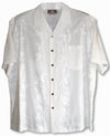 Last Small size white Fern Leaf Garden Aloha Shirt