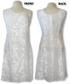 Fern Leaf Garden Women's White Dress