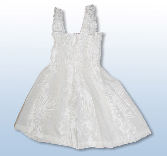 Fern Leaf Garden Girl's Smocked Sundress