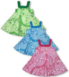 Fern Plumeria Lei Flare Dress