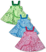 Fern Plumeria Lei Flare Dress