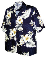 Plumeria Hibiscus Feather Fern Women's Shirt — Women's Cotton Shirts — MauiShirts