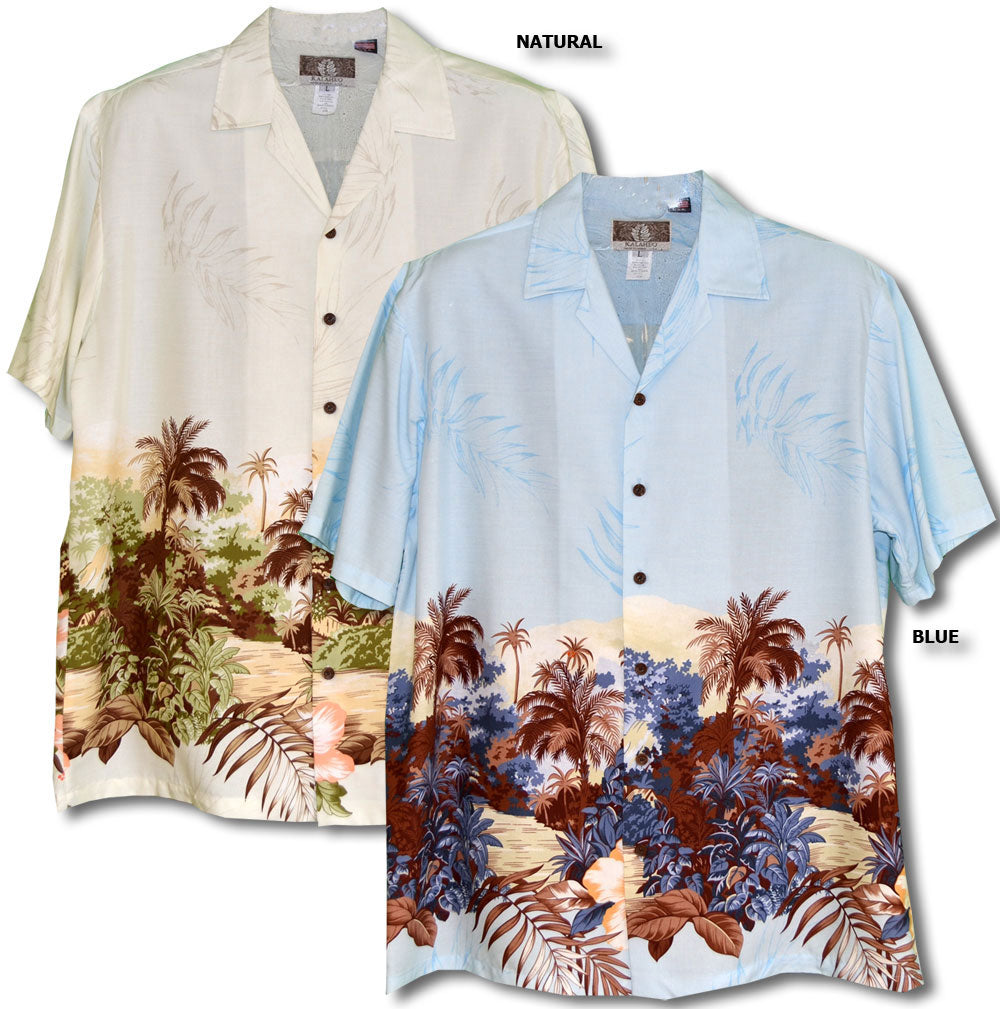 Garden of Eden Men's Rayon Shirt