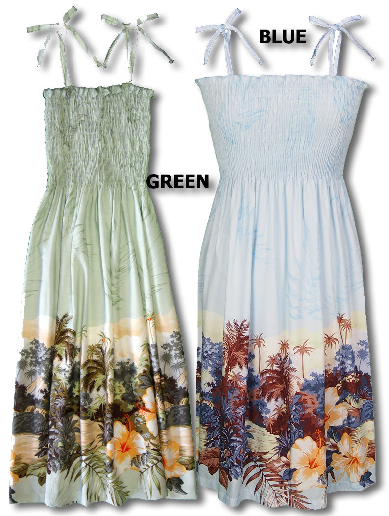 Garden of Eden Smocked Tube Dress