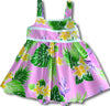 Yellow Plumeria Ribbon Girl's cabana set