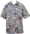 Palm Ukulele Surfboard Men's Pullover Shirt