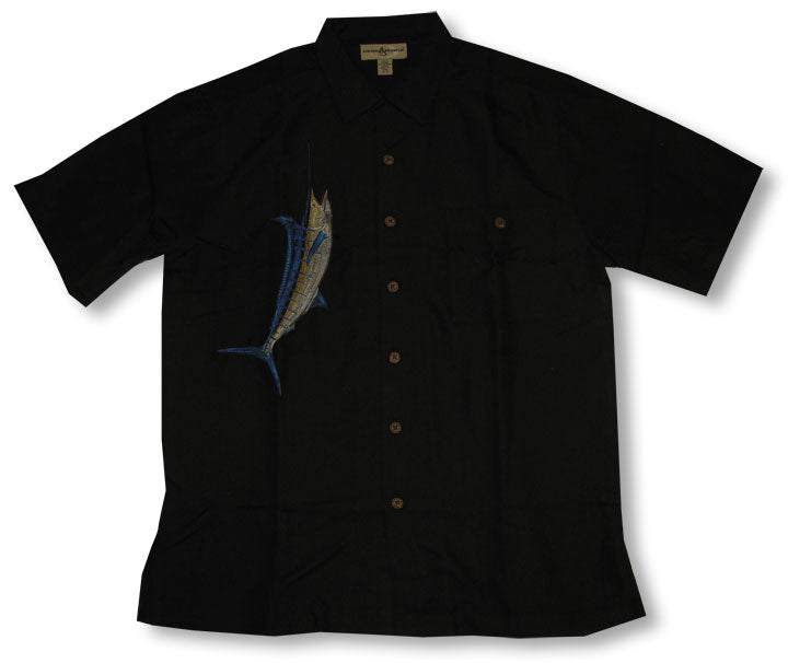 Great Marlin Men's Hook & Tackle Embroidered Shirt