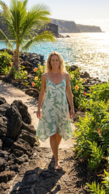 Hala Pineapples Scarf Hem Dress — Women's Long Dresses — RJC (view 7)