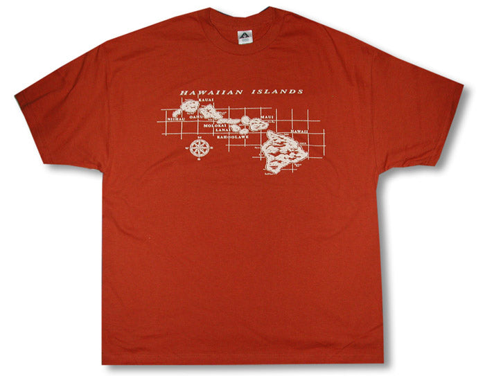 Hawaiian Islands Map Tank Top or T-Shirt