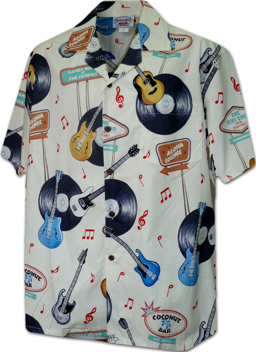 Hawaii Rock and Roll Guitar Men's Shirt