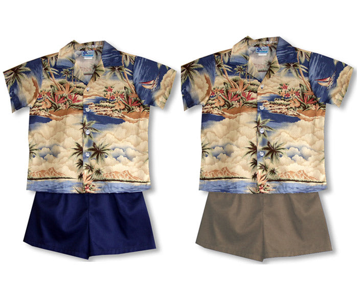Hawaiian Dreamscape Boy's 2pc
