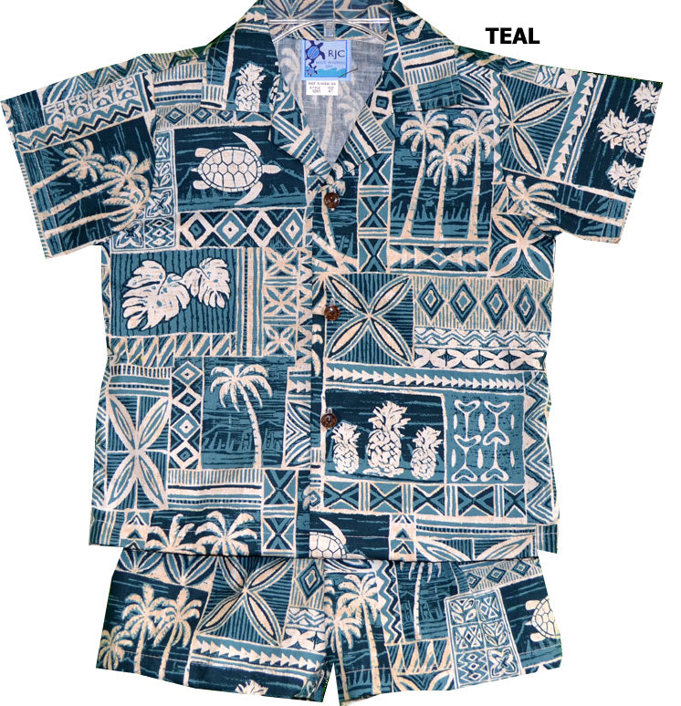 Polynesian Symbols Boy's 2pc