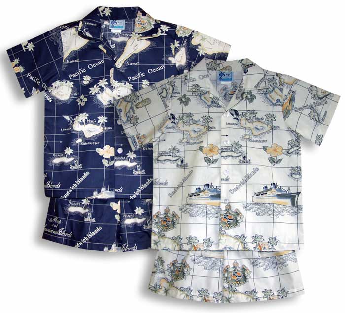 Hawaiian Islands Paradise boy's 2pc