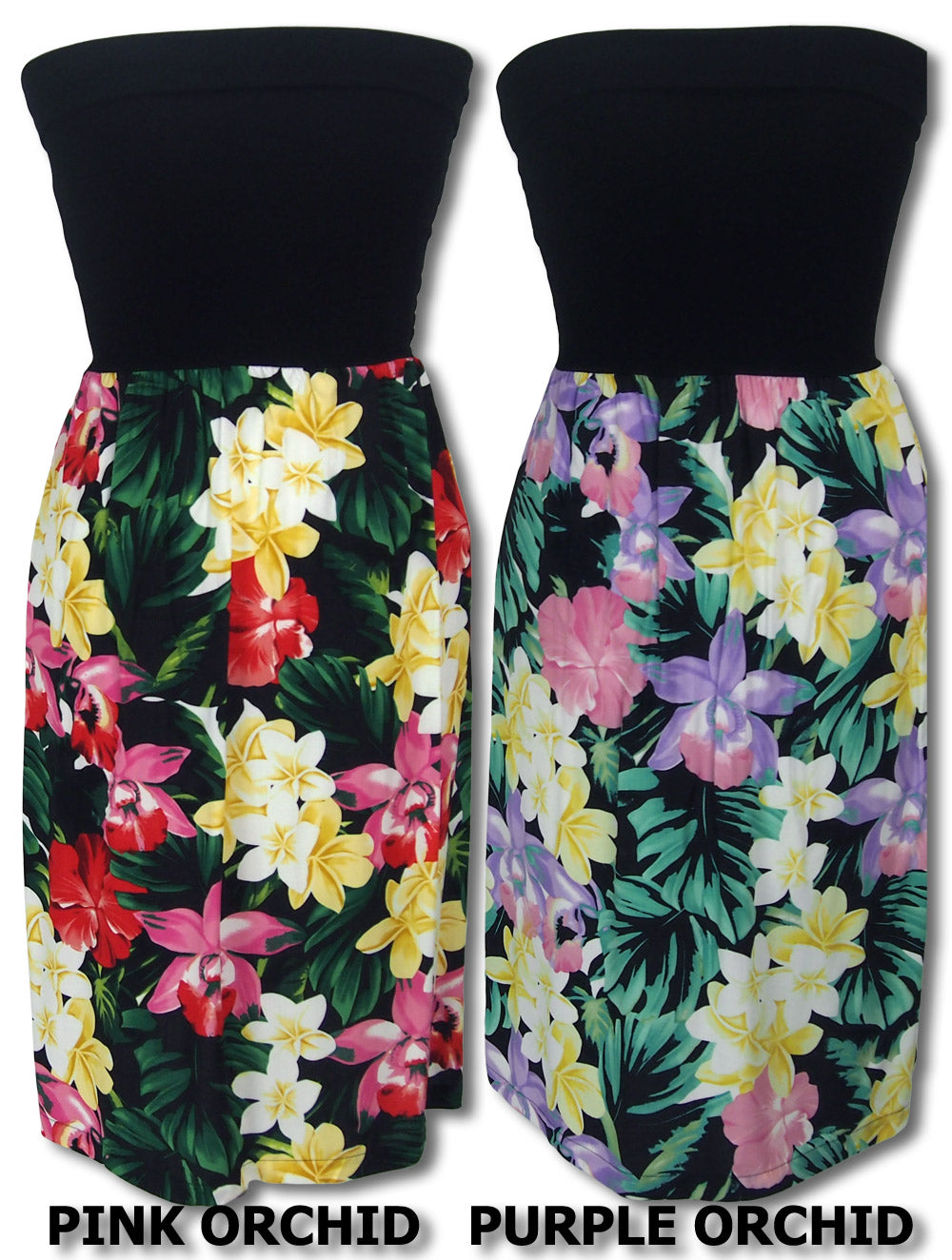 Hawaiian Jungle Flowers Knit Top Dress