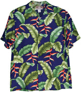Heliconia Fern Men's Rayon Aloha Shirt