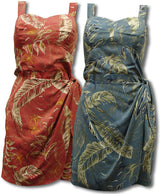 Heliconia Sketch Smocked Back Sarong