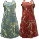 Heliconia Sketch Women's Short Tank Flared Dress