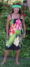 Hibiscus Design Batik Smocked Dress
