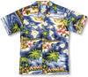 Hibiscus Hawaiian Islands Boy's Shirt