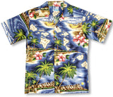 Hibiscus Hawaiian Islands Boy's Shirt