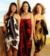 Dragon Hibiscus Mirror Full Size Sarong