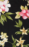 Hibiscus Summer Collarless Blouse