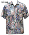 Honu Tapa Go Barefoot Placket Reverse Shirt
