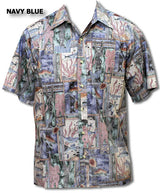 Honu Tapa Go Barefoot Placket Reverse Shirt