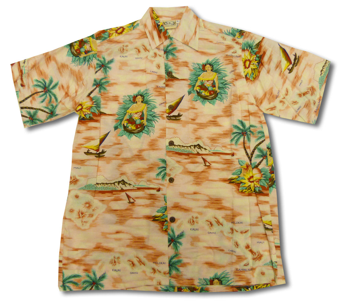 Aloha Maid Vintage Fujiette men's Aloha shirt