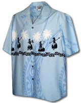Hula Girls Tribal Men's Chest Band Shirt