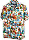 I Love Beer Cotton Hawaiian Men's Shirt