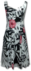 Isabella Hibiscus Empire Fit Princess Flared